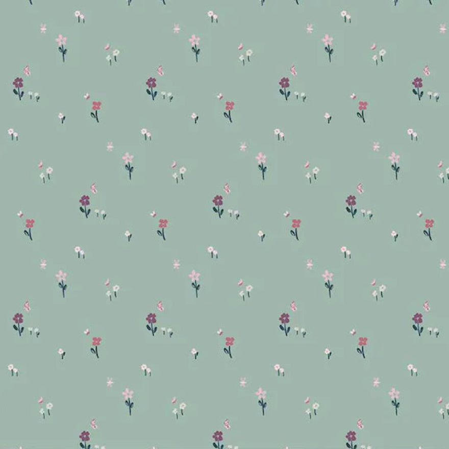 Buds & Butterflies Meadow Minuet C15353 100% Cotton Fabric