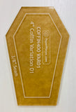 4" Coffin Acrylic Template plus 216 papers