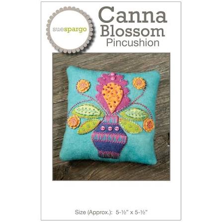 Canna Blossom Pincushion Pattern by Sue Spargo Pattern