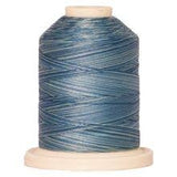 Signature Variegated 40, M81 Smokey Blues Cotton Machine Quilting Thread 700yd