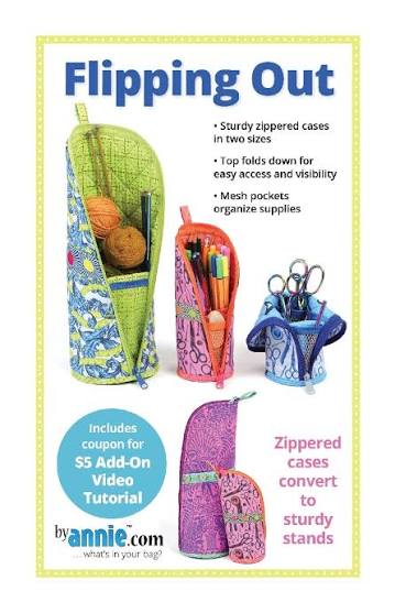 By Annie- Flipping Out Zippered Cases Pattern in Two Sizes