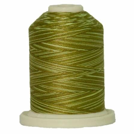 Signature 40 weight variegated. 100% cotton. LIMEY GREENS 084