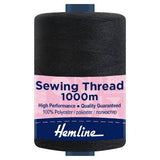 Sewing Thread 1000m High Performance Quality Guaranteed 1000m / 1093yd spool Black – Hemline