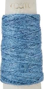 Cosmo LECIEN Hidamari Sashiko Thread,  (30 m), Col.203 Blue Spec 89