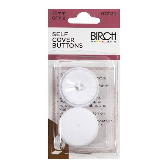 BUTTONS BIRCH SELF COVER  - 29mm