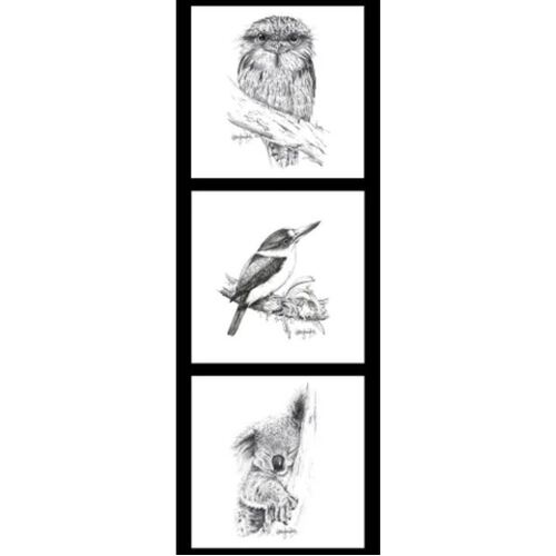Wildlife Art Australian Animals Panel