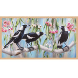 Wildlife Art Panels - Magpies