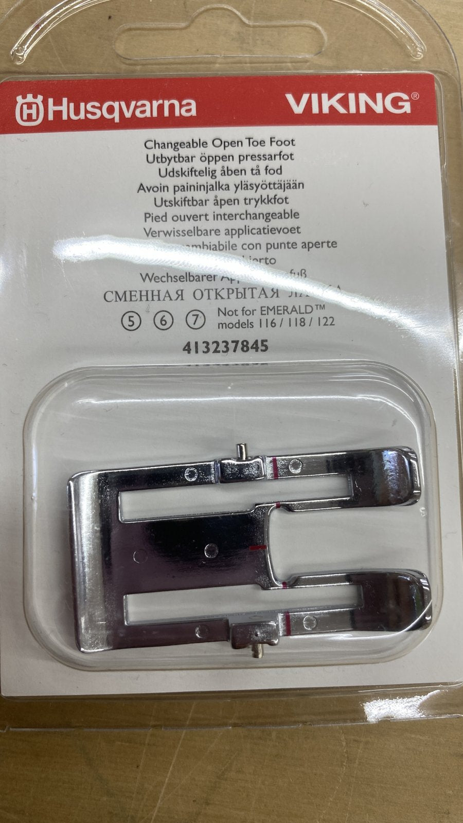 HUSQVARNA VIKING  CHANGEABLE OPEN TOE FOOT 413237845