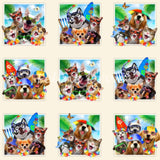 Cats & Dogs Snorkeling At The Beach Panel