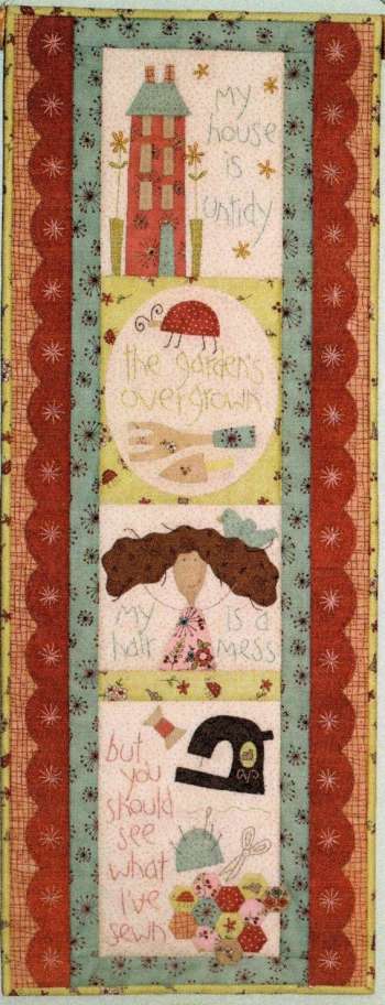 The Happy Stitcher – by The Birdhouse – Wallhanging