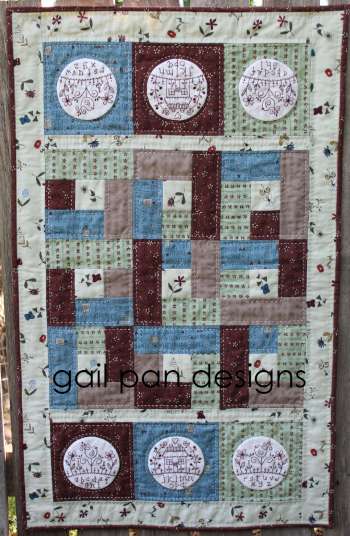 Alphabet Home Table Runner – by Gail Pan Designs