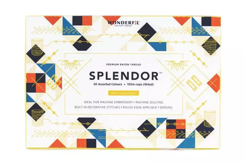 WonderFil Splendor Starter Pack – 40Wt Rayon – 50 Colours (S