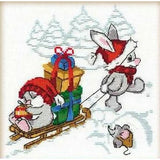 Christmas Bunnies - 886 - Riolis Cross Stitch Kit