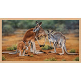 Wildlife Art Panels - Kangaroos
