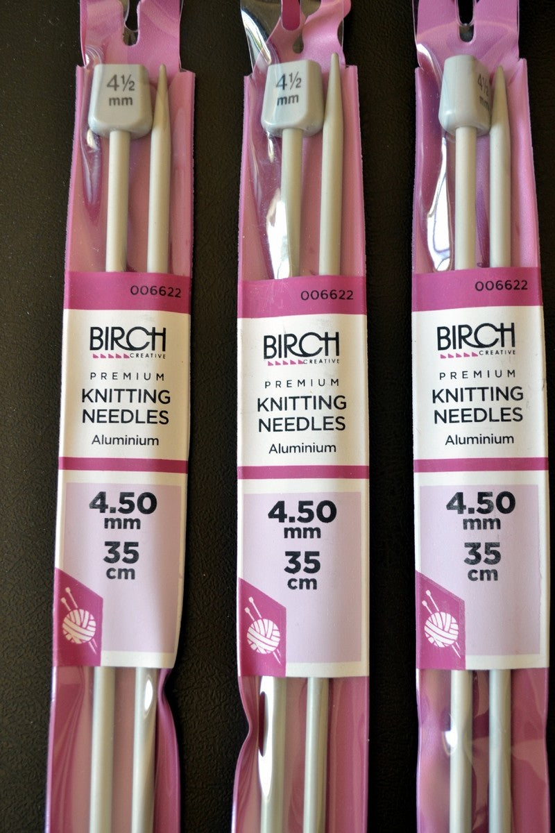 4.50mm x 35cm BIRCH Premium Knitting Needles