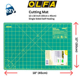 Olfa Cutting Rotary Mat 12 x 18 inch Single Sided Small (30cm x 45cm)