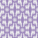 Camelot Fabrics Llama Drama Proud Llamas in Purple