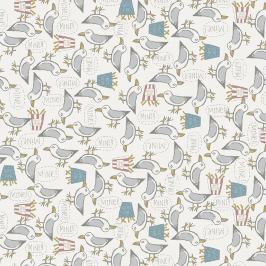 SUNKISSED SOJOURN SEAGULL DV6118 - 100% Cotton Fabric