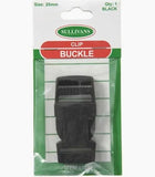 Sullivans Clip Buckle, Black- 20mm