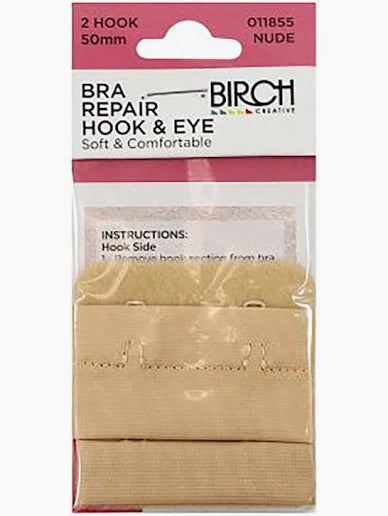 Birch Bra Repair 2 Hook and Eye Nude 50 mm