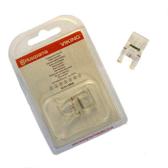 Husqvarna Viking Transparent Foot B. 413 11 38-45