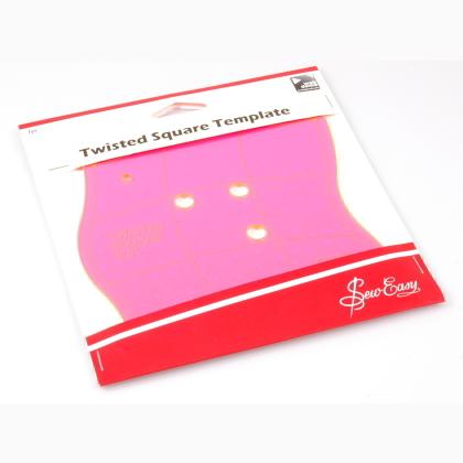 Sew Easy Twisted Square Template, 6 1/2" x 6 1/2"