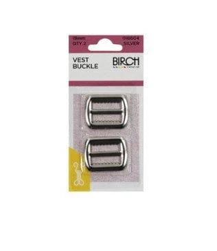Birch Vest Buckle Silver 19mm