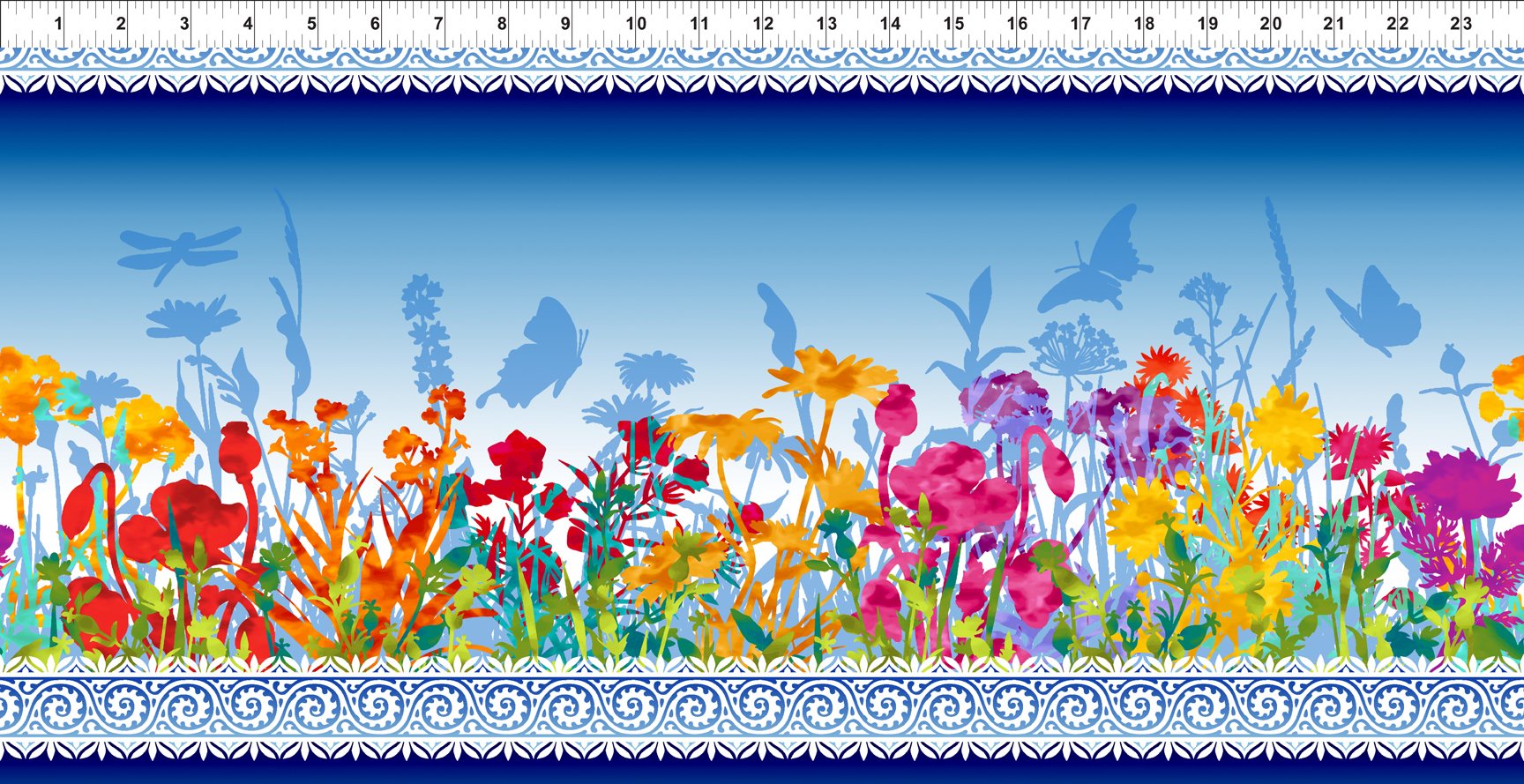 In The Beninging Dreamscapes 2JYH-2 Border Print