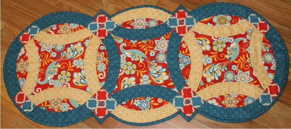 Double Wedding Ring Table Runner Pattern
