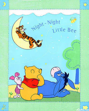 Night Night Bee Quilt Top Panel