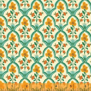 Malibu - Yellow Floral with Teal