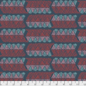 Red and Teal Geometric