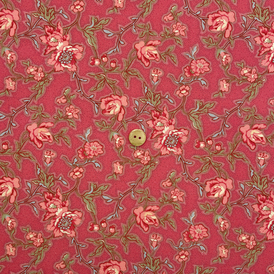 Dark Red Floral
