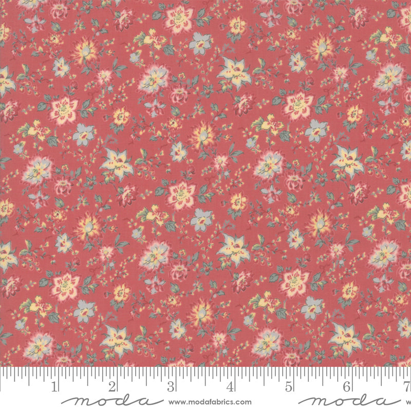 French General - Red Floral Lawn