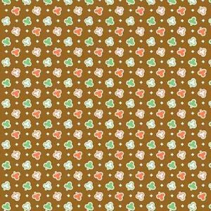 Green and Orange Clovers on Brown
