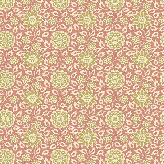Floral on Dusty Pink