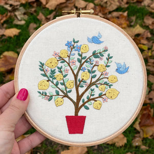 Lemon Tree Embroidery Kit