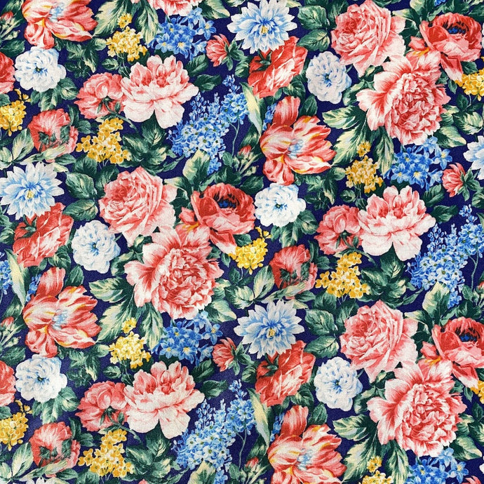 Floral on Navy