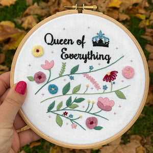 Queen of Everything Embroidery Kit
