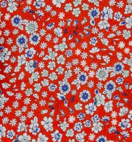Frou Frou Flowers on Red