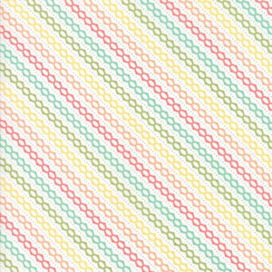 Multi-Coloured Bias Stripe