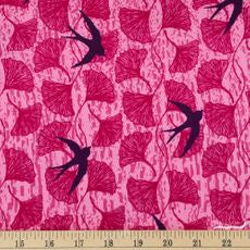 Birds on Bright Pink