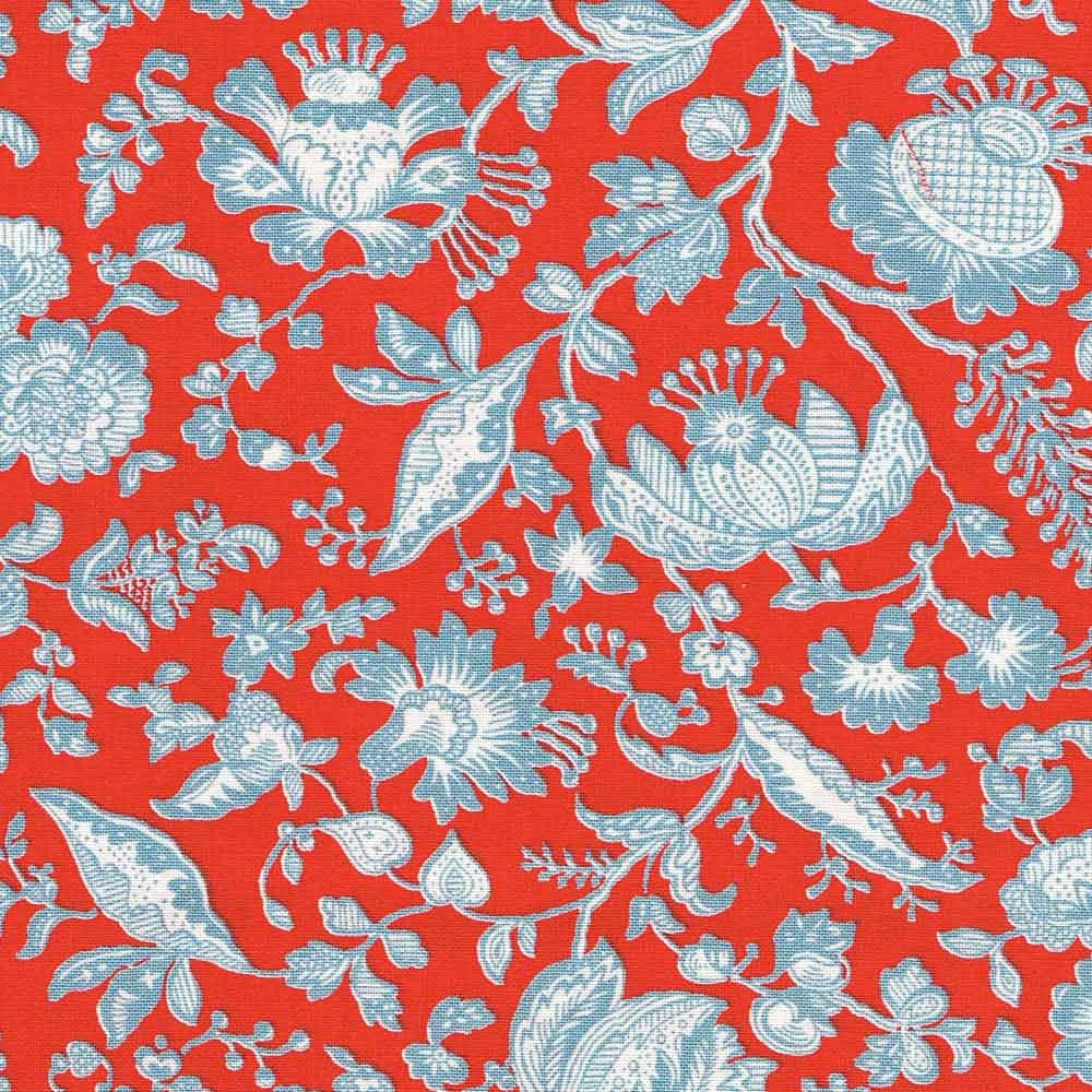 Liberty Cotton Victoria Floral - Red